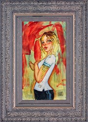 The Lonely Before Dawn by Todd White - Original Painting on Stretched Canvas sized 9x16 inches. Available from Whitewall Galleries